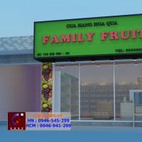 Thiết kế cửa hàng hoa quả nhập khẩu - Family Fruit - Anh Hòa